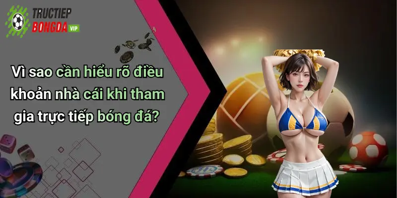 Vì sao cần hiểu rõ điều khoản nhà cái khi tham gia trực tiếp bóng đá?