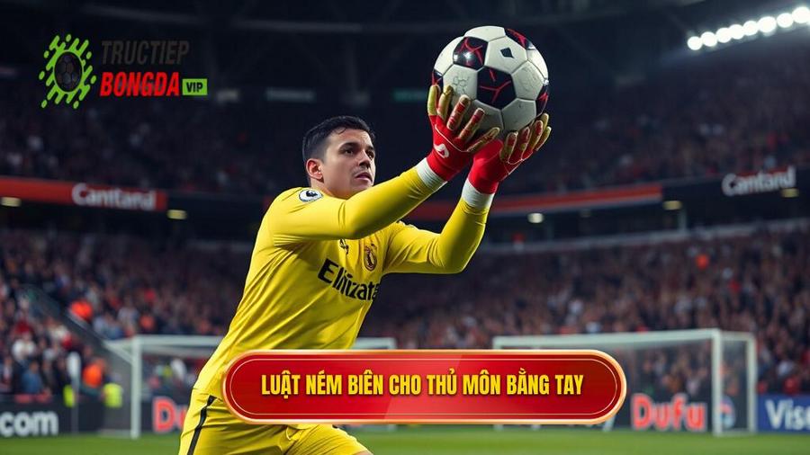 1. Luật ném biên cho thủ môn bằng tay