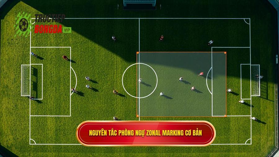 2. Nguyên tắc phòng ngự zonal marking cơ bản