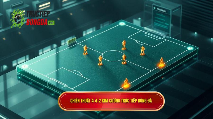 Chiến thuật bóng đá 4-4-2 kim cương: Phân tích chi tiết và cách vận hành